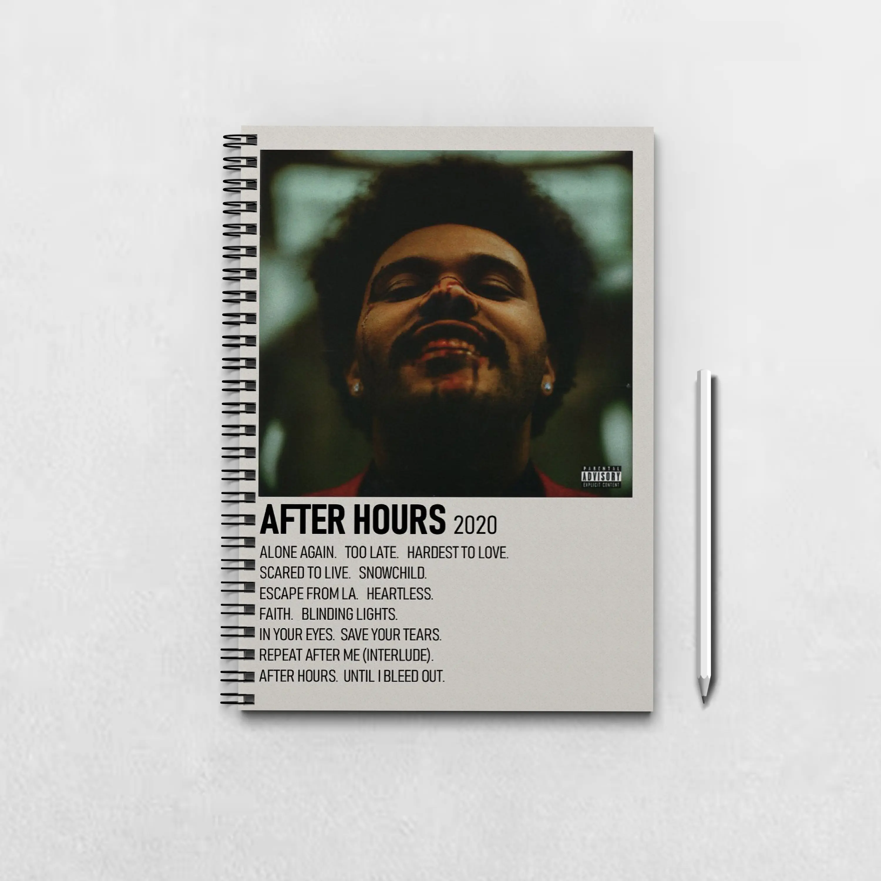 The Weeknd After Hours Notebook