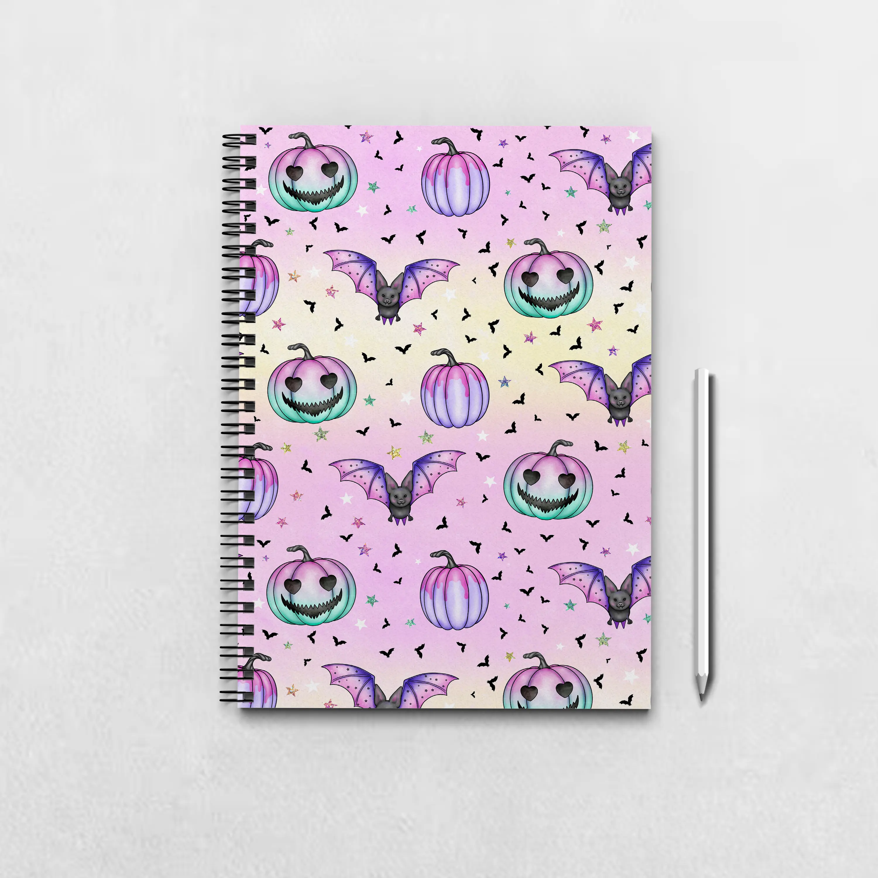 Halloween Seamless Pattern Notebook