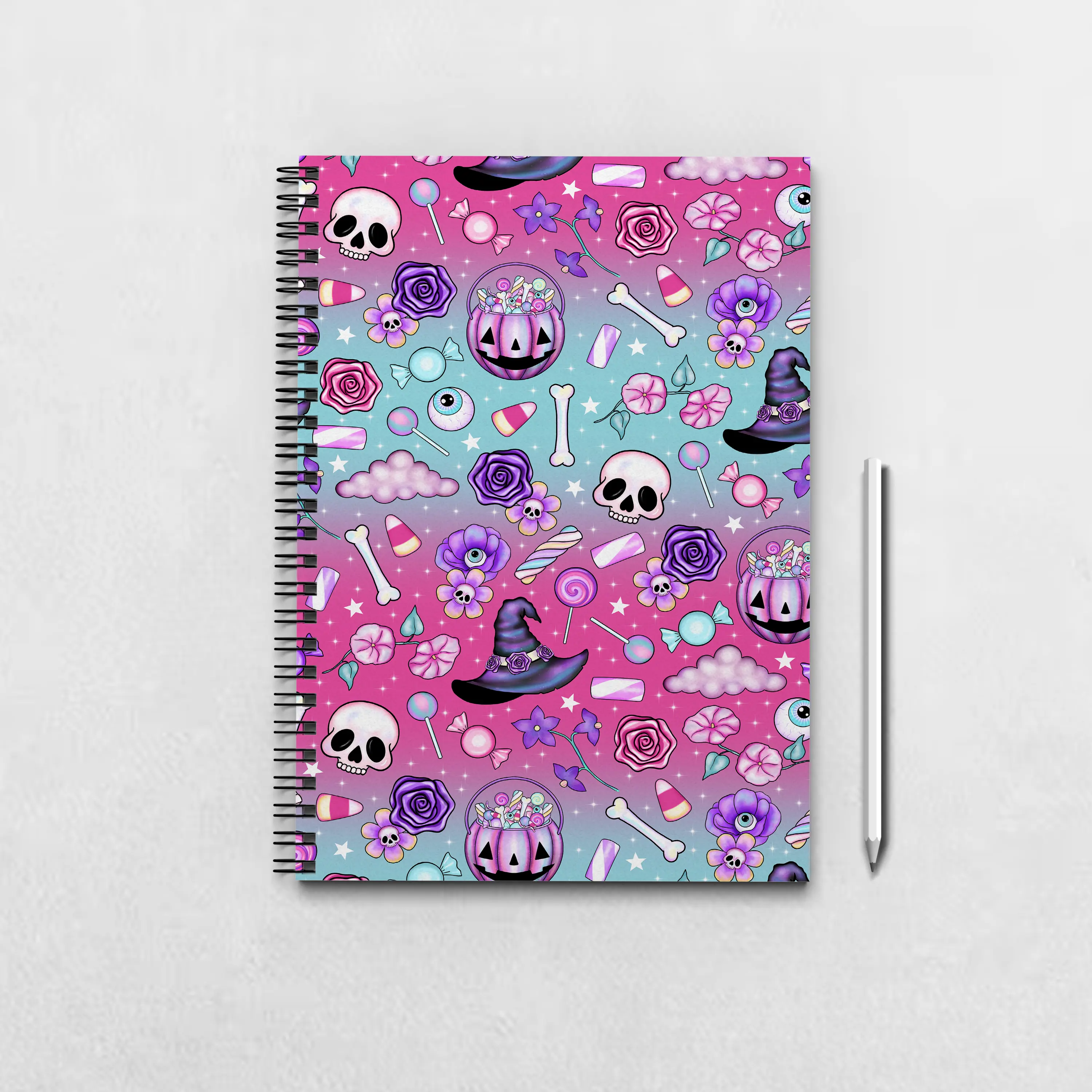 Halloween Seamless Pattern Notebook