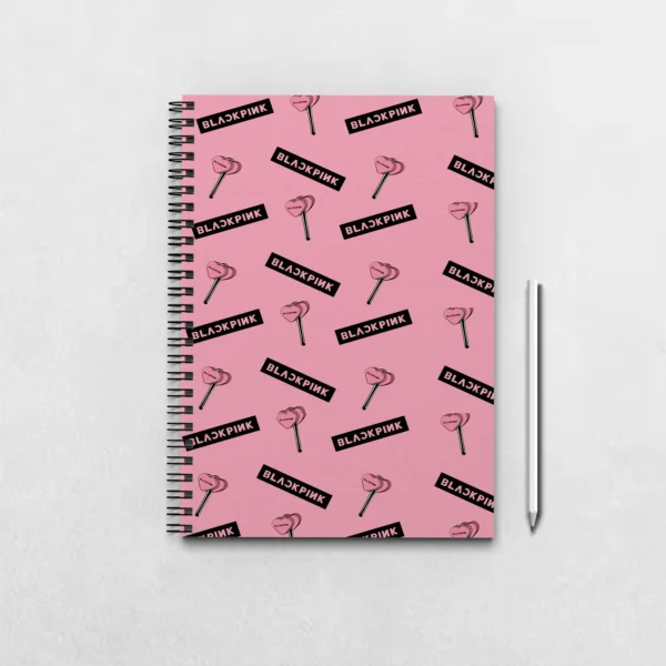 Blackpink Logo Seamless Pattern Notebook