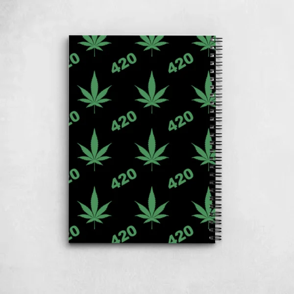 420 Seamless Pattern Notebook