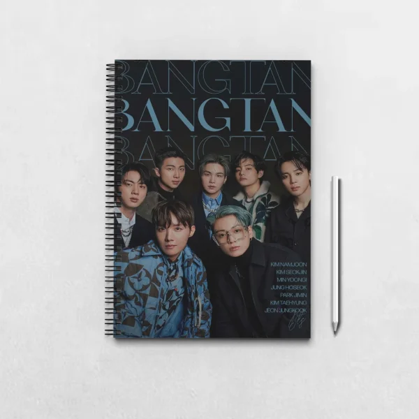 BTS Bangtan OT7 Inspired Notebook