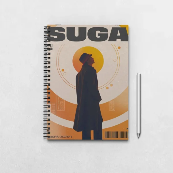 BTS Suga Inspired Art Notebook