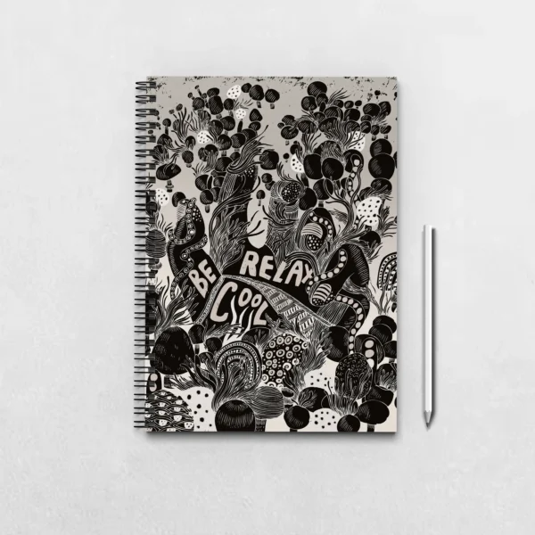 Psychedelic doodle Notebook