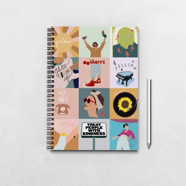 Harry Styles Fine Line Collage Notebook