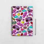 Pop Art Seamless Patterm Notebook