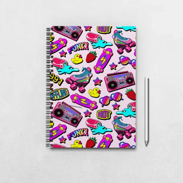 Pop Art Seamless Patterm Notebook