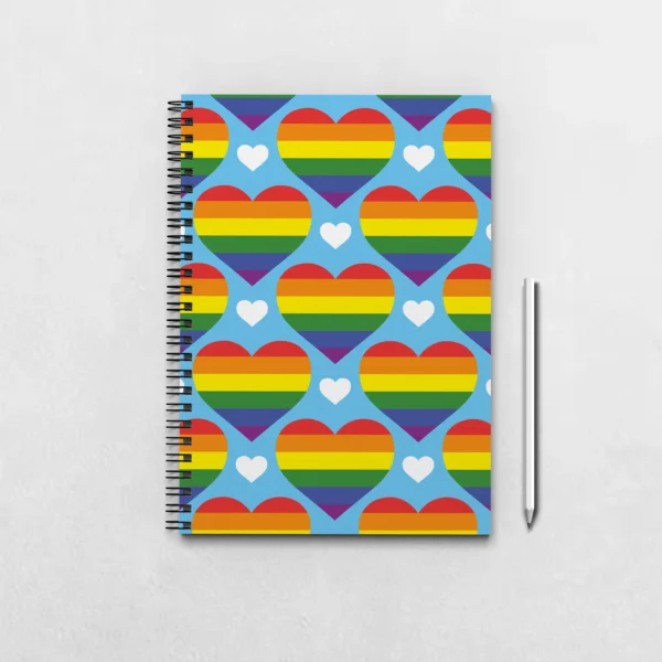 Pride Hearts Notebook