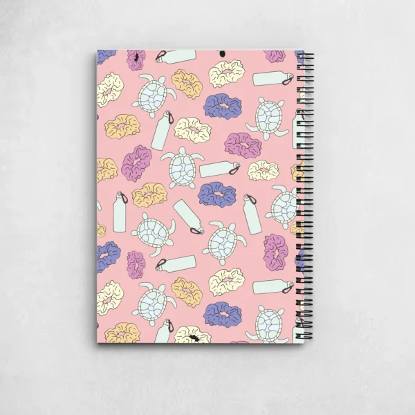 Cute Turtle Pattern Notebook