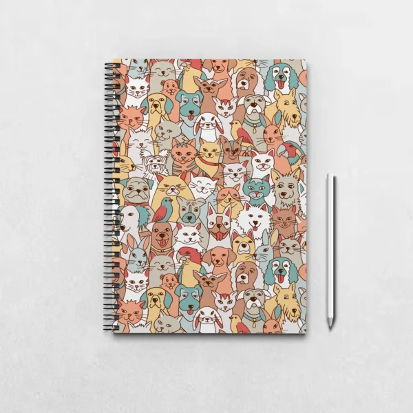 Cute Dogs Pattern Notebook