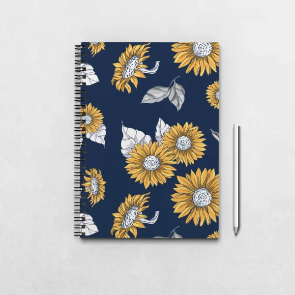 Sunflowers Seamless Pattern Notebook