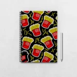 French Fries Pattern Notebook