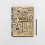 Old Newspaper Design Notebook