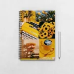 Yellow Aesthetic Moodboard Notebook