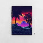 Cyberpunk Neon Aesthetic Notebook