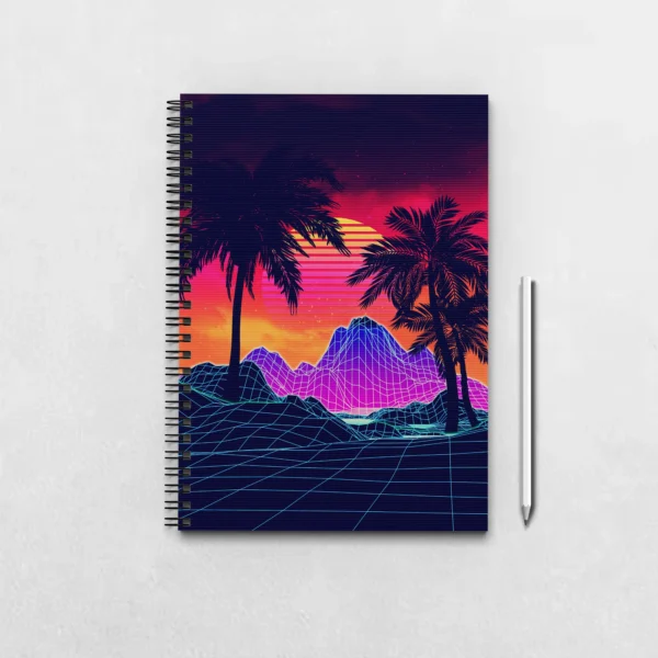 Cyberpunk Neon Aesthetic Notebook