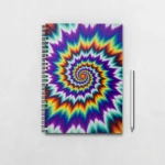 Psychedelic Illusion Pattern Trippy Notebook