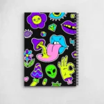 Trippy Seamless Pattern Notebook