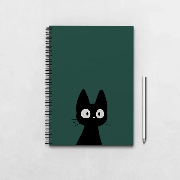 Cute cat Looking Notebook