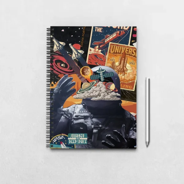 Vintage Astronomy Collage Notebook