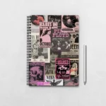 Retro Music Cards Moodboard Notebook