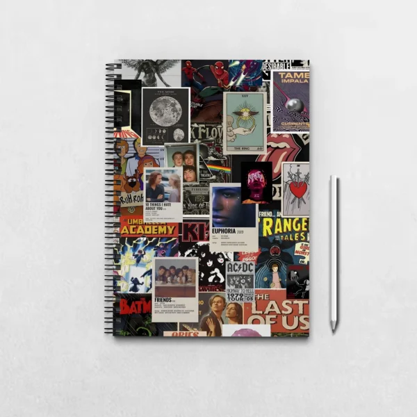 Music & Movie Collage Notebook