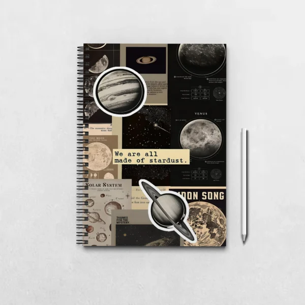 We're all made of stardust Astronomy Moodboard Notebook