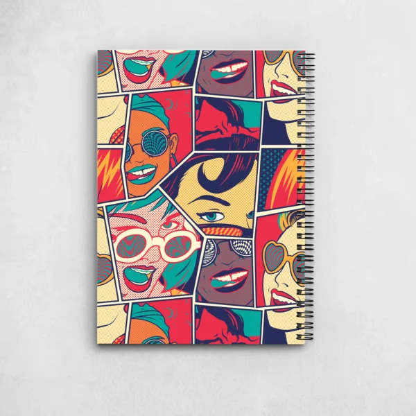 Comic Pop Art Pattern Notebook