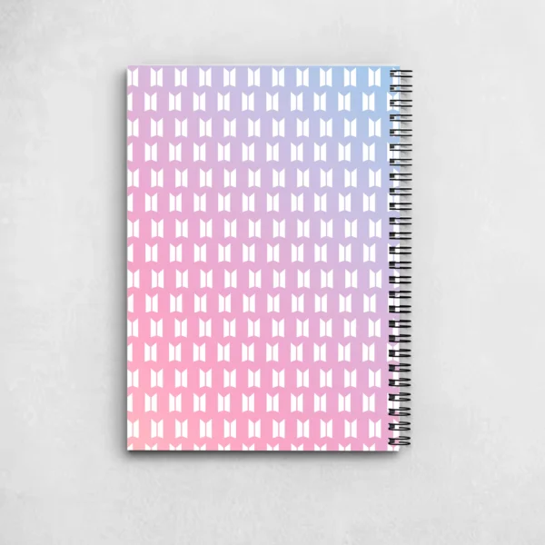 BTS Seamless Logo Pattern Notebook