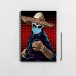 Scary cowboy notebook