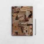 Brown Aesthetic Moodboard Notebook